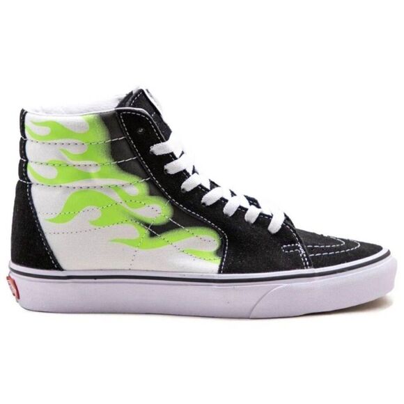 VANS Sk8-Hi 'Black Flame' Sneakers M5/W6.5 - Picture 1 of 9